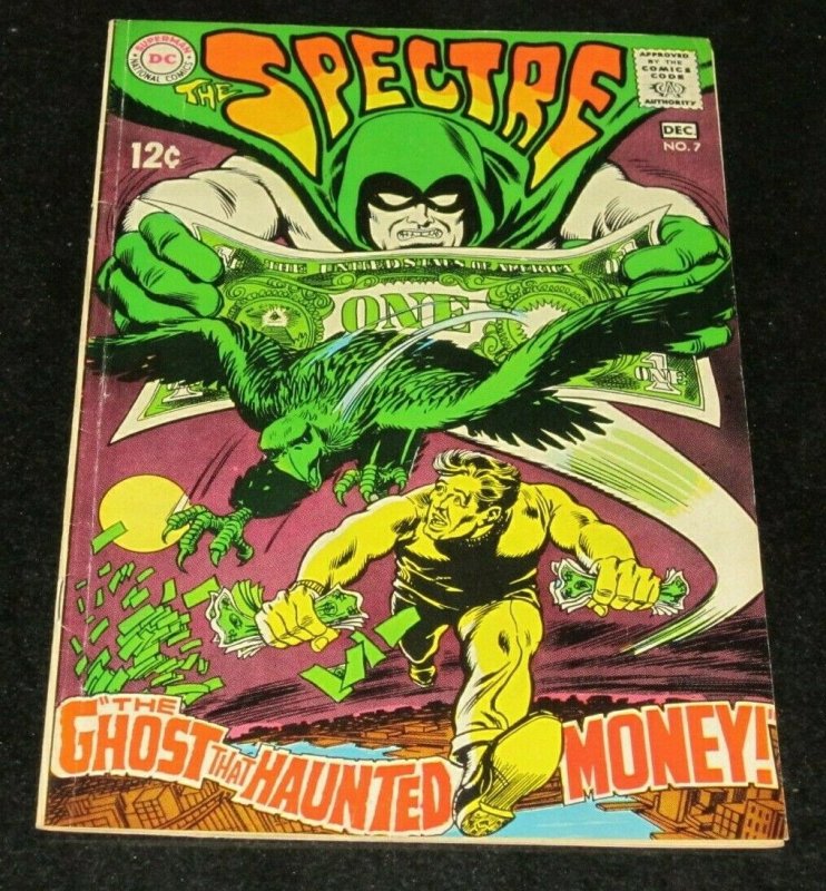 Spectre #7 FN 1968 DC Silver Age Comic Book Ghost That Haunted Money Greed Kill