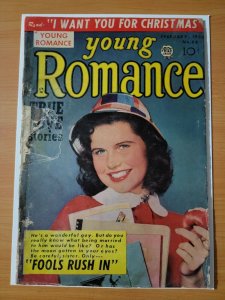 Young Romance #66 (Vol 7 #6) ~ FAIR - GOOD GD ~ 1954 Prize Comics