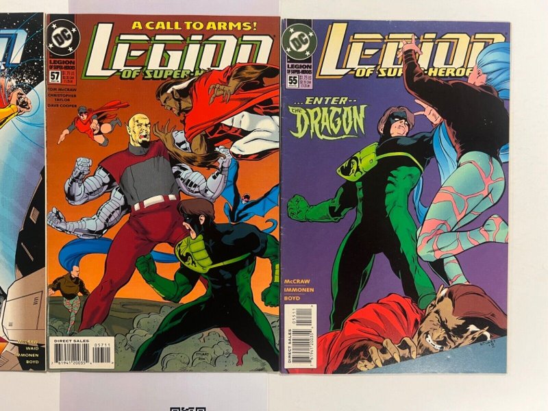 3 Legion Of Super Heroes DC Comic Books # 55 57 59 Batman Superman Robin 41 JS31