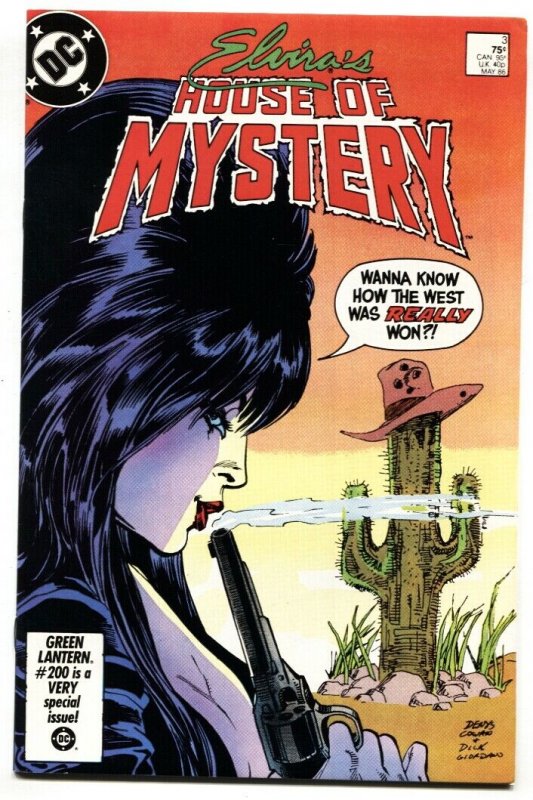 ELVIRA'S HOUSE OF MYSTERY #3 1986 cool cover - comic book