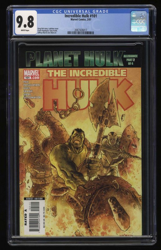 Incredible Hulk #101 CGC NM/M 9.8 White Pages