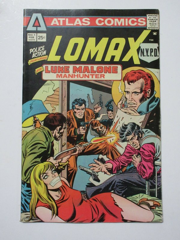 Police Action (Atlas 1975) #1 Featuring Lomax NYPD + Luke Malone Manhunter