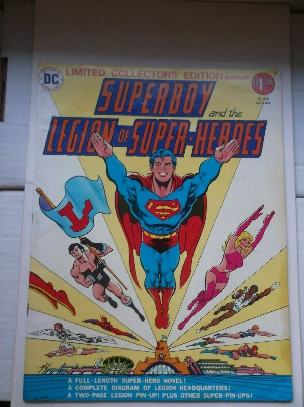 DC LIMITED COLLECTORS' EDITION: SUPERBOY & THE LEGION OF SUPER-HEROES, 1976, FN- 