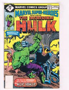 Marvel Super Heroes #78 FN Marvel Comics Comic Book Incredible Hulk DE38 AD11
