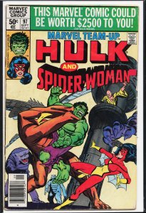 Marvel Team-Up #97 Newsstand Edition (1980) Hulk