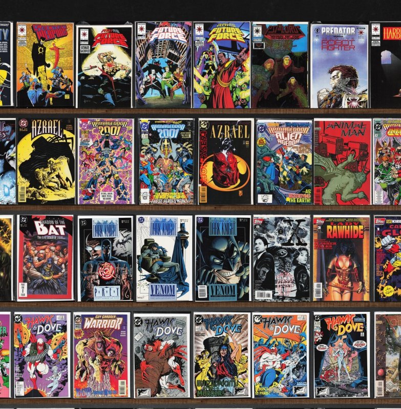 Huge Lot 140+ Comics with X-O Manowar, Hawk And Dove & More!