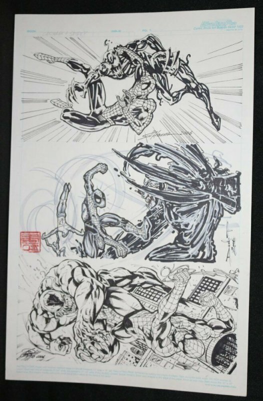 Spider-Man, Venom, & Carnage Commissions art by Scott Hanna Don T Tony Castrillo