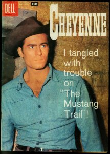 Cheyenne #7 1958- Clint Walker photo cover- Dell Western VF-