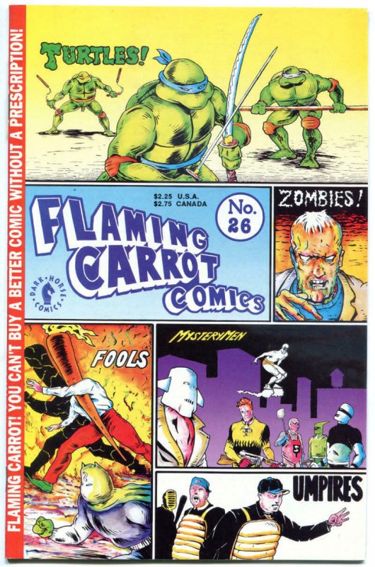 FLAMING CARROT #26, VF/NM, Bob Burden, Teenage Mutant Ninja Turtles, 1984