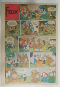 Felix The Cat Sunday Page by Otto Mesmer from 1/8/1939 Size: 11 x 15 inches 