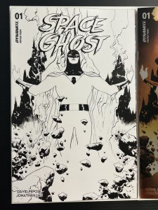 SPACE GHOST #1 CVR J 1:10 FOIL + O 1:25 LEE & CHUNG SET 2024 Dynamite PROSHIPPER