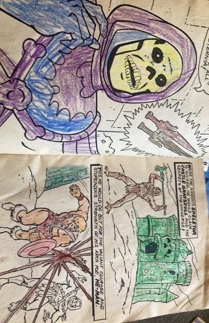 Masters of the Universe (1982) coloring book 1982,40% used