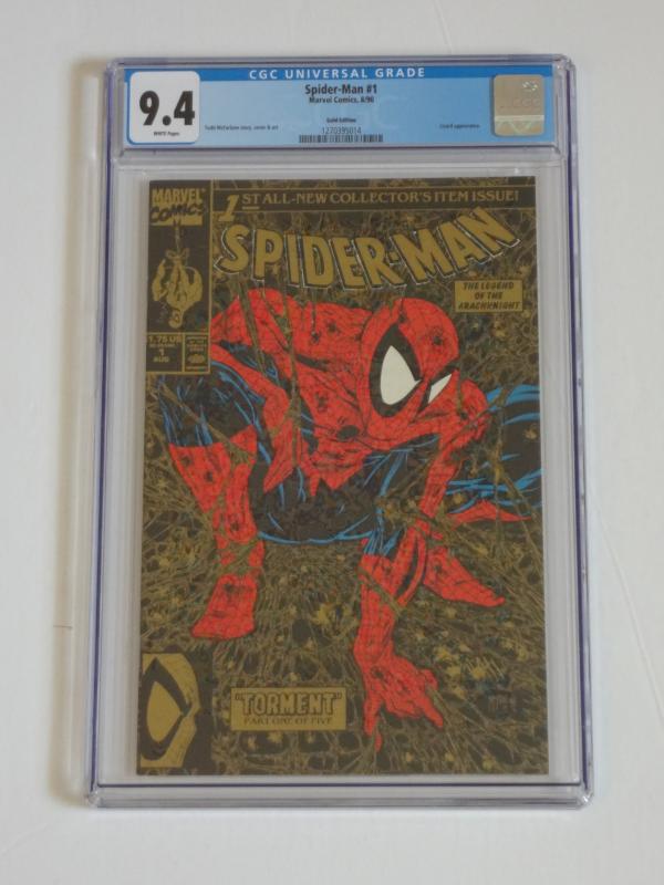 Spider-Man #1, Gold Edition CGC 9.4; Todd McFarlane classic! Lizard appears!!