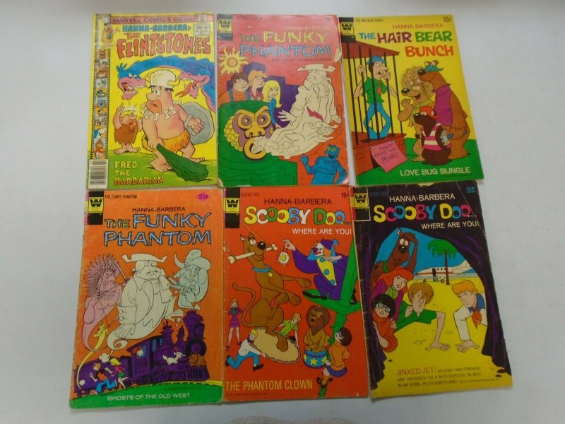 Bronze Age Hanna-Barbera comic lot 6 different issues 4.0 VG