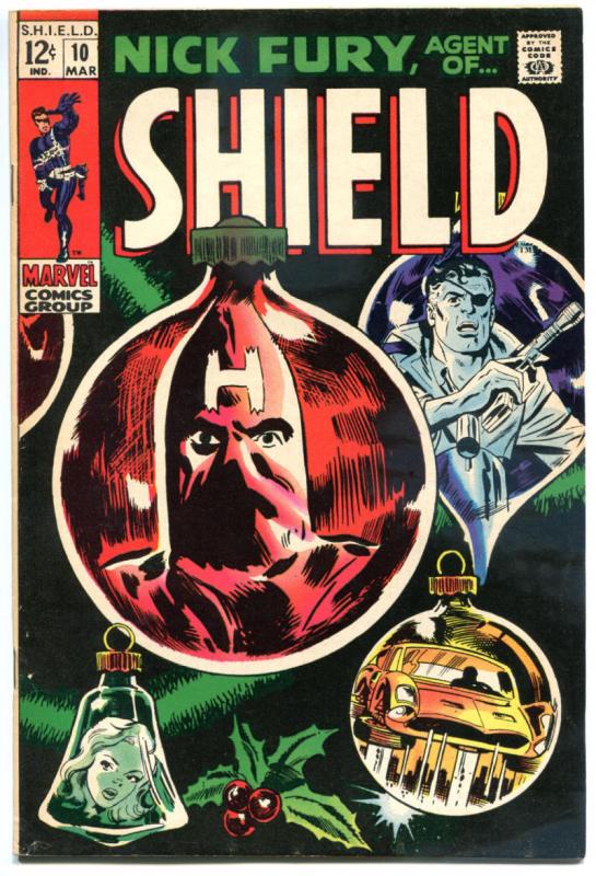 NICK FURY, AGENT of SHIELD #9 10 11, FN FN+ FN+, Hate, Xmas, 1968, Silver age