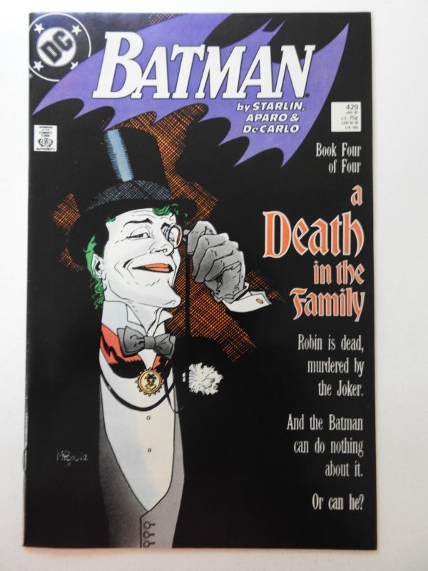 Batman #429 Direct Edition (1989) Beautiful NM- Condition!