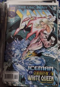 UNCANNY X-MEN #331 1996 MARVEL DISNEY  ICEMAN VS WHITE QUEEN