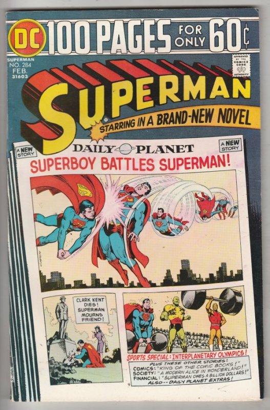 Superman #284 (Feb-75) NM- High-Grade Superman