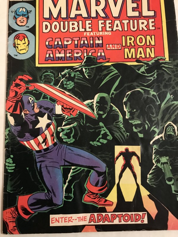 Marvel Double Feature #6 : 10/74 VG/FN; Iron Man, Captain America, Jack Kirby