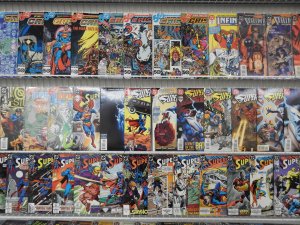 Huge Lot 180+ Comics W/ Superman, Impulse, Crisis Infinite Earths+ Avg VF Cond!