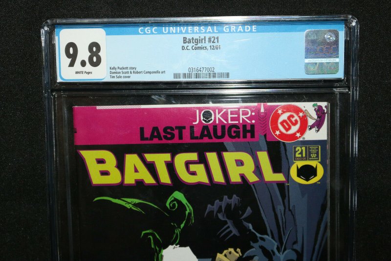 Batgirl #21 - Tim Sale Joker Cover - CGC Grade 9.8 - 2001