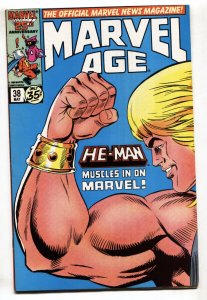 MARVEL AGE #38--HE-MAN--Masters of the Universe PREVIEW--1986--Marvel