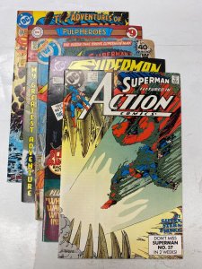 5 DC comic books Adventures Superman #508 Annual #9 Action #490 #743  70 KM31