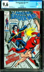 Amazing Spider-Man #101 CGC Graded 9.6 Silver Metallic Ink Cover