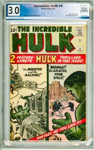 Incredible Hulk #4 (1962) PGX 3.0 OWW Pages!