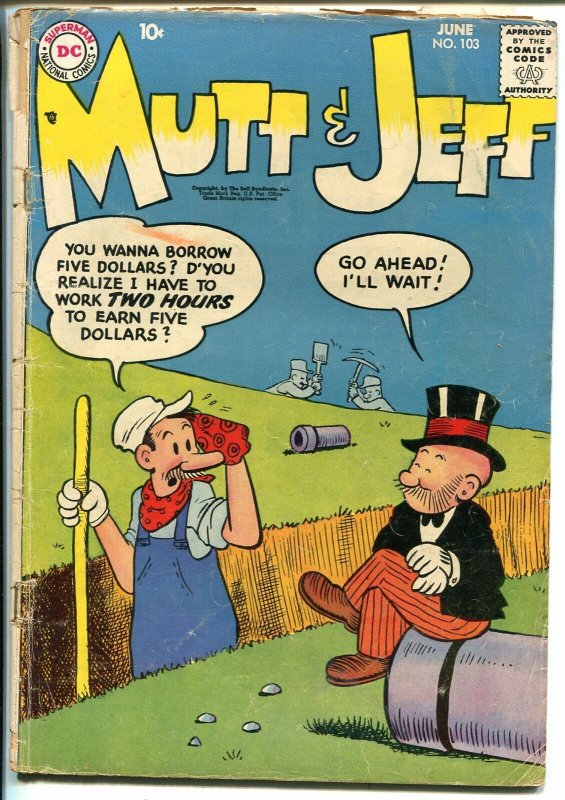 Mutt & Jeff #103 1958-DC-Bud Fisher-FR/G