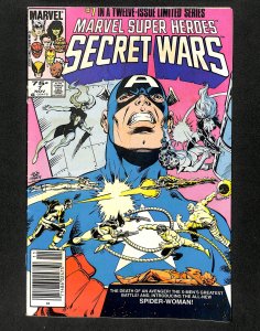 Marvel Super-Heroes Secret Wars #7 Newsstand Variant 1st New Spider-Woman!