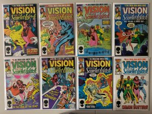 Vision and the Scarlet Witch run #1-12 direct 2nd series 11 diff avg 8.0 (1985)