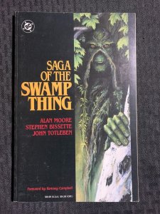 1987 SAGA OF THE SWAMP THING by Moore & Bissette SC FN+ 6.5 1st DC Comics