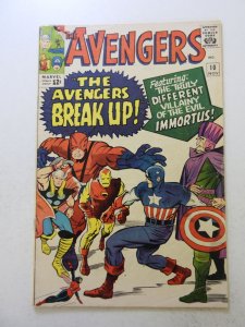 The Avengers #10 (1964) VG+ condition price written on back cover