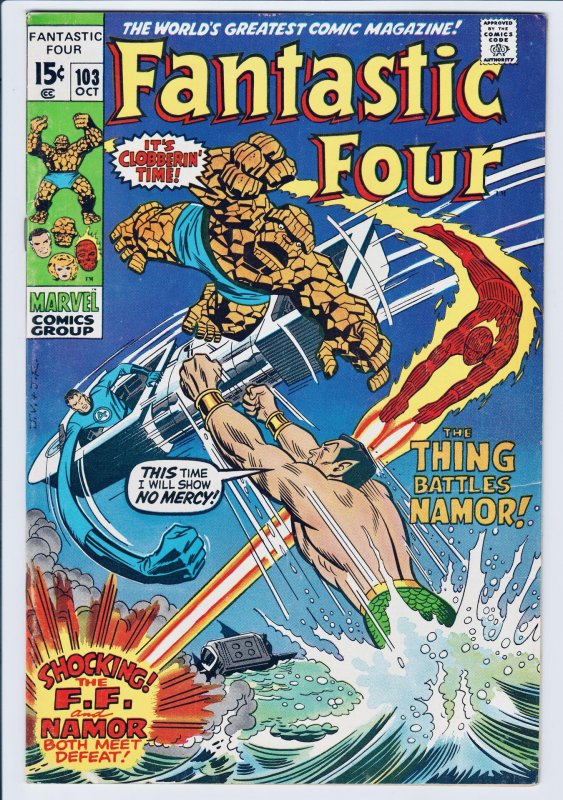 Fantastic Four #103 (1970) 9.0 Beauty!