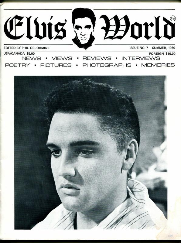 Elvis World #7 Summer 1980-Elvis fanzine-candid pix-memories-interviews-VF