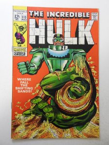 The Incredible Hulk #113 (1969) VG/FN Condition! 1/2 in spine split
