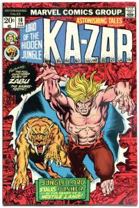 ASTONISHING TALES #16, VF+, Ka-Zar, Jungle Lord, 1970 1972, more Bronze in store