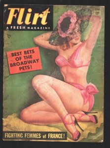 Flirt 6/1954-cheesecake-Betty Bettie Page-Peter Driben-Lili Christine-Fightin...