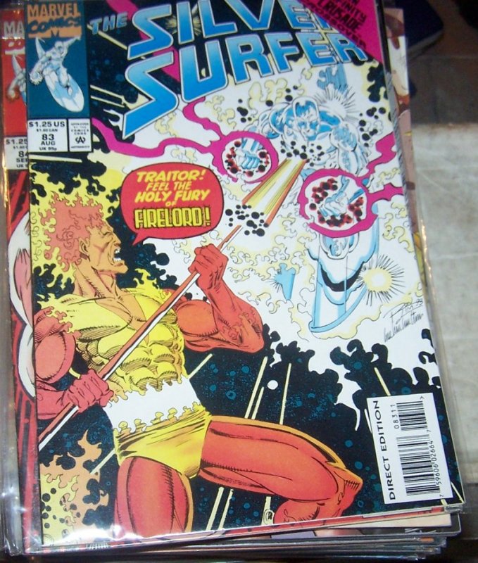 Silver Surfer # 83  1993  Marvel  infinity crusade +firelord KISMET THANOS 