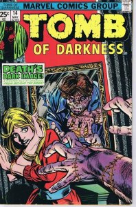 Tomb of Darkness #14 ORIGINAL Vintage 1975 Marvel Comics Horror