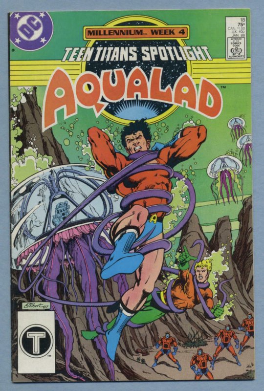 TEEN TITANS SPOTLIGHT #18, NM-, Aqualad, DC 1986 1988 more DC in store