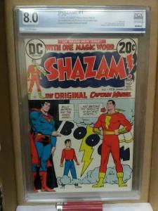 Shazam! #1 DC - PGX 8.0 Not CGC CBCS Superman Captain Marvel Movie soon! GRADED