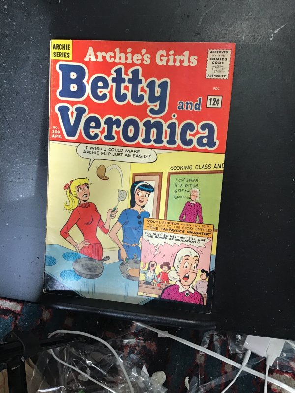 Archie's Girls Betty and Veronica #100 (1964) Key 100th Issue FN+ Oregon...