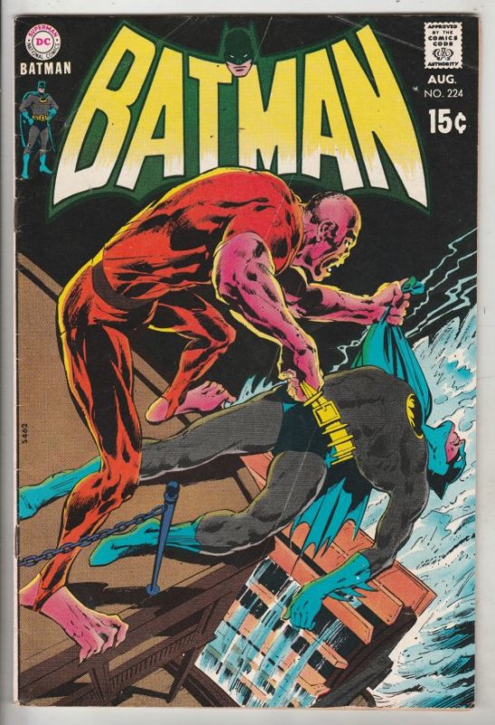 Batman #224 (Aug-70) FN/VF+ High-Grade Batman, Robin the Boy Wonder