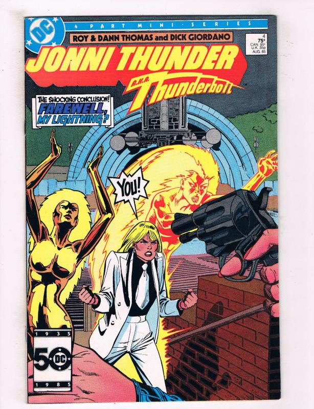 Jonni Thunder #4 FN DC Comics Comic Book Thomas Thunderbolt Aug 1985 DE34