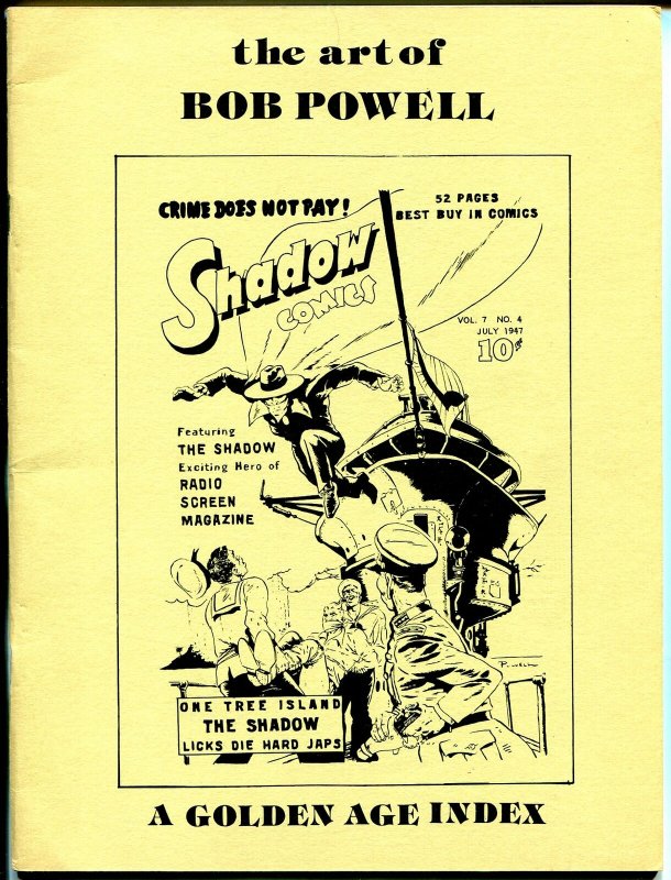 Art of Bob Powell 1978-Al Dellinger-index of Bob Powell comic book art-Shadow-VF