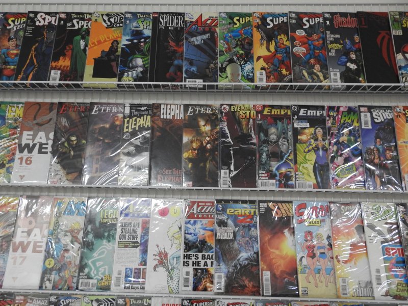 Huge Lot 120+ Comics W/ Superman, Spider-Man, Eternal Warrior+ Avg VF- Condition