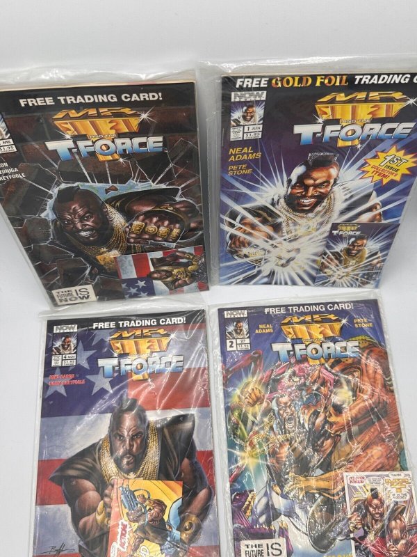 Mr. T & the T- Force (1993, NOW) # 1,2,4,5 All Polybagged W/ Trading Card NM