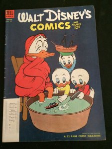 WALT DISNEY'S COMICS AND STORIES #160 Barks Art! VG Condition